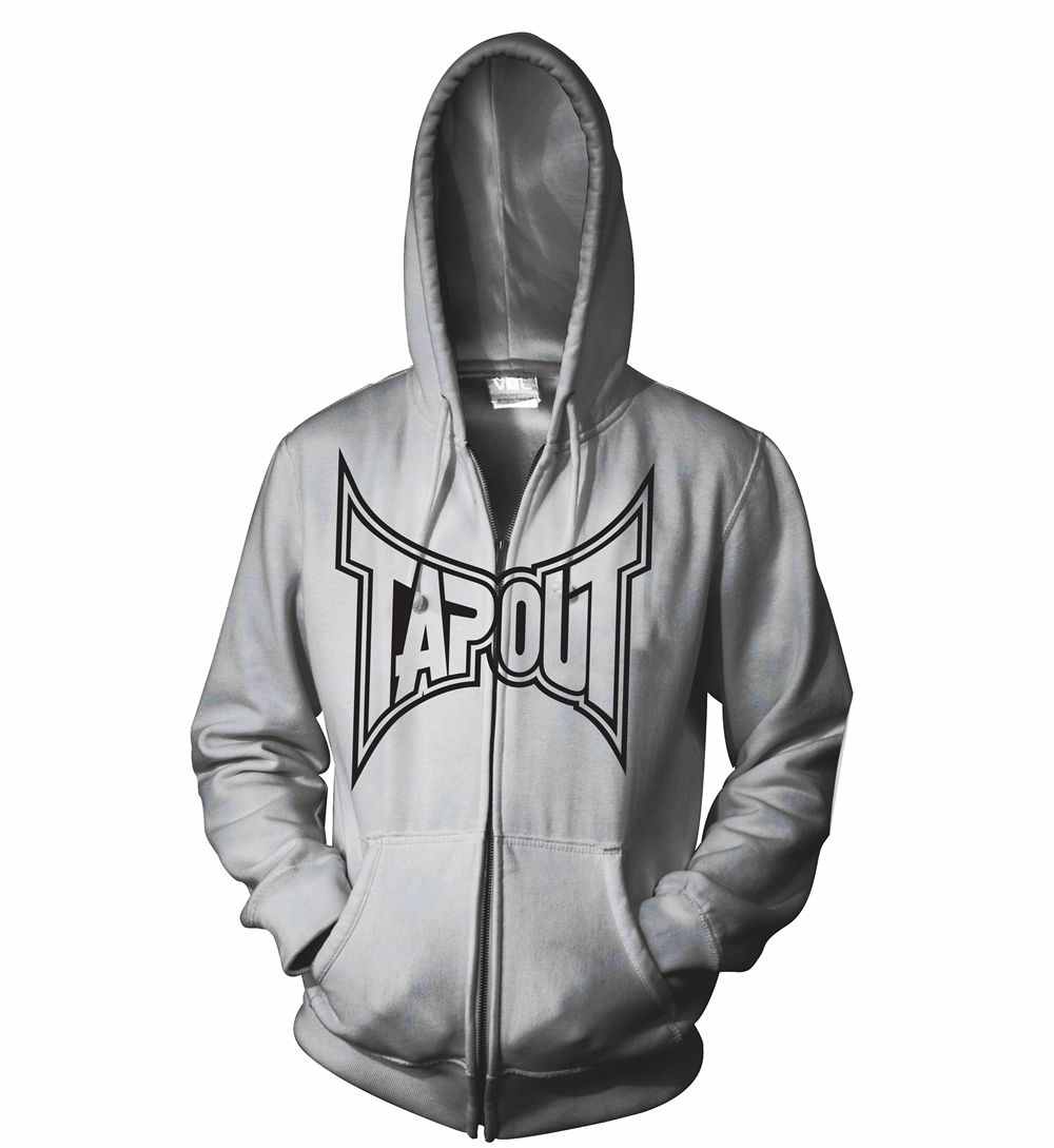 Tapout Classic Zip Hoodie - Grey