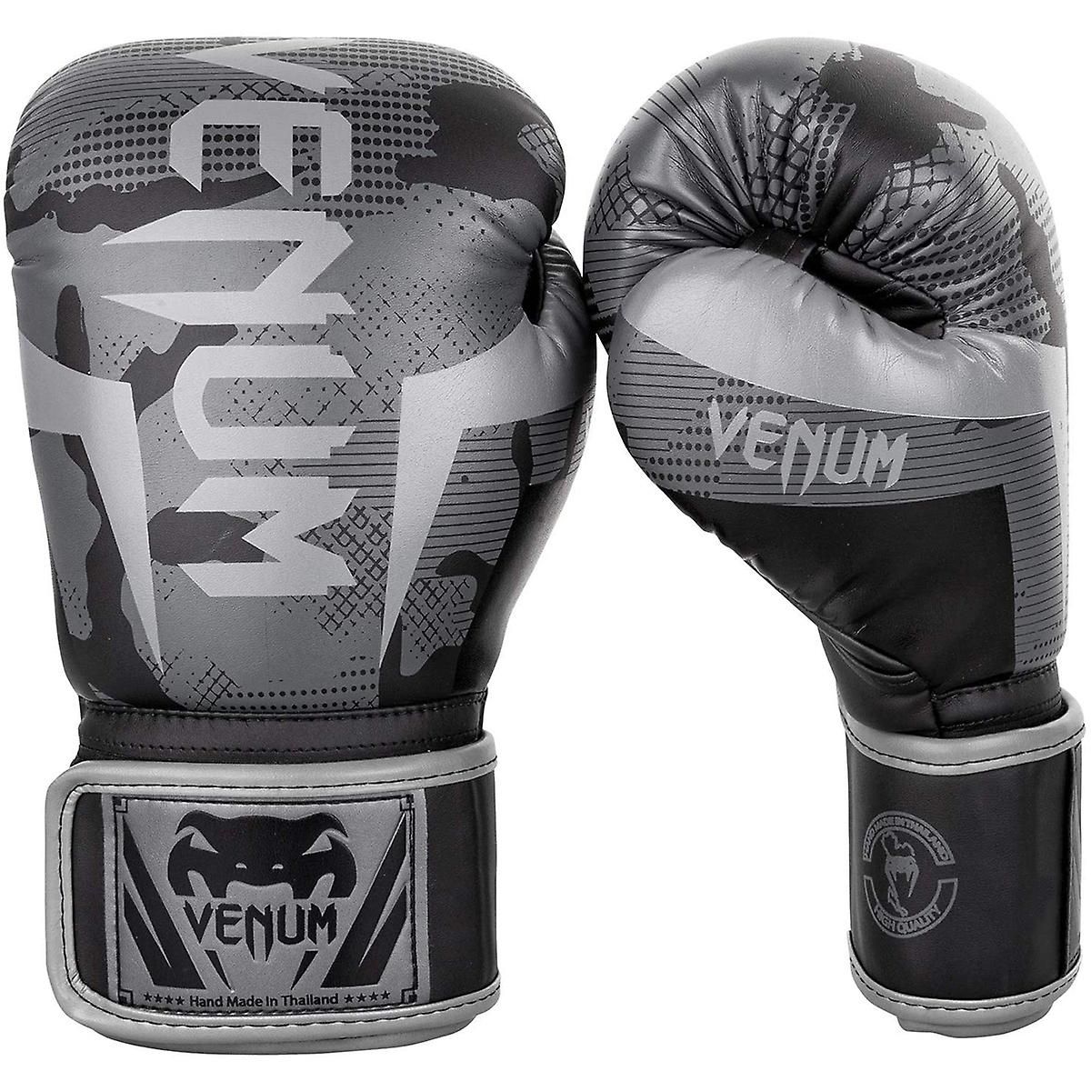 Venum Elite Boxing Gloves  Camo Black/Dark