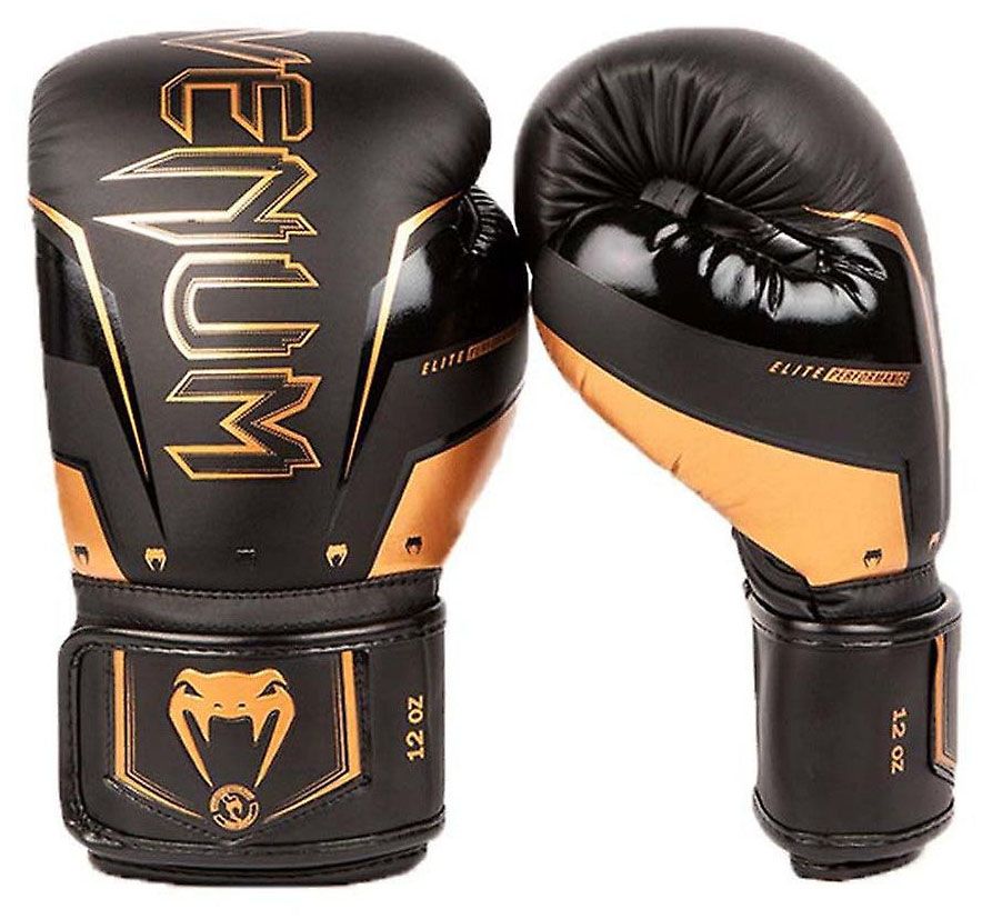 Venum Elite Boxing Gloves Black/Copper