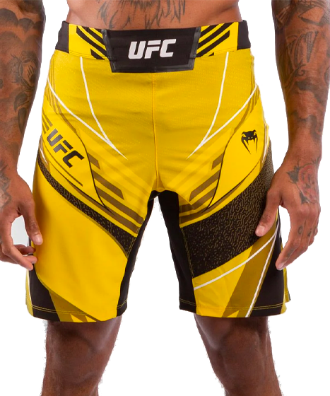 Venum x UFC Authentic Fight Night Shorts - Mens Long Fit Yellow