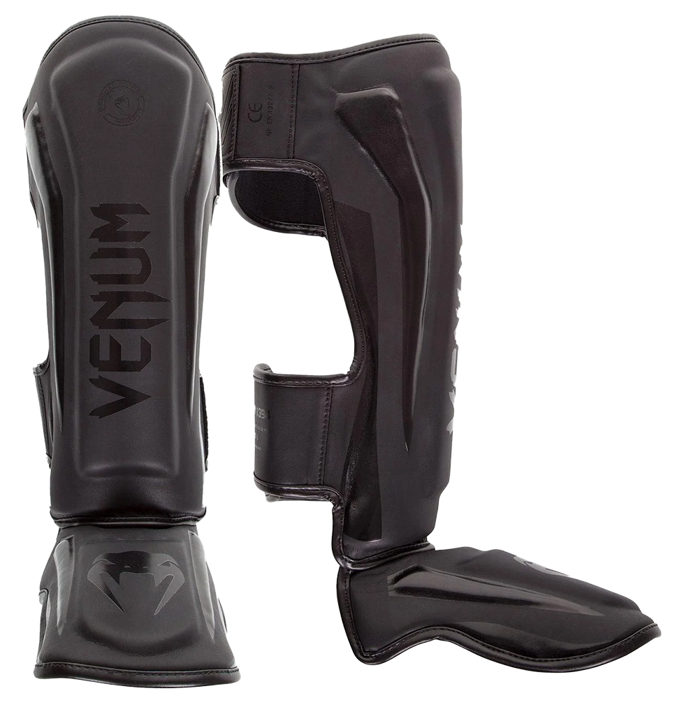 Venum Elite Shin Guards - Matte/Black